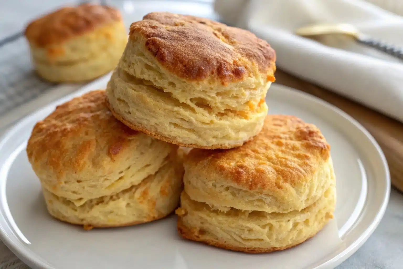 Fluffy sweet potato biscuits