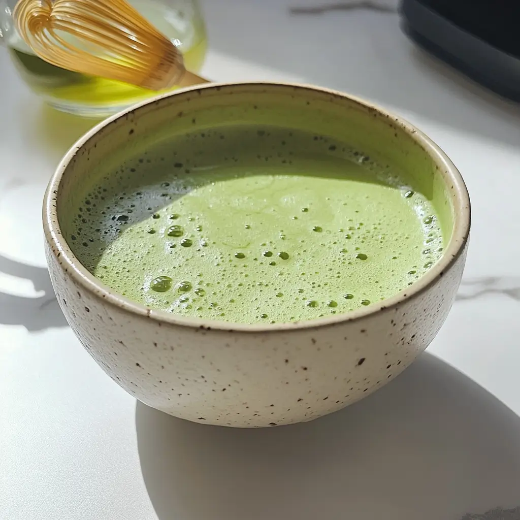 whisked-matcha-mounjaro-detox-bowl Whisked matcha in a ceramic bowl for Japanese Mounjaro Detox
